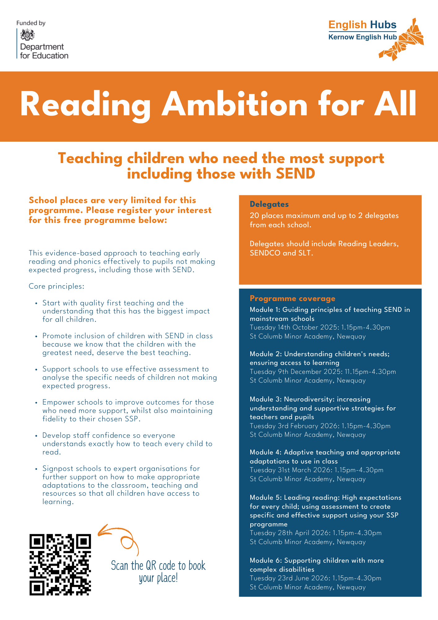 Reading Ambition For All Flyer